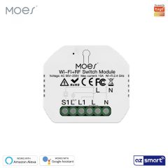   MOES WRM-104-MS WiFi+RF intelligens vilagítaskapcsolo modul, 1 koros